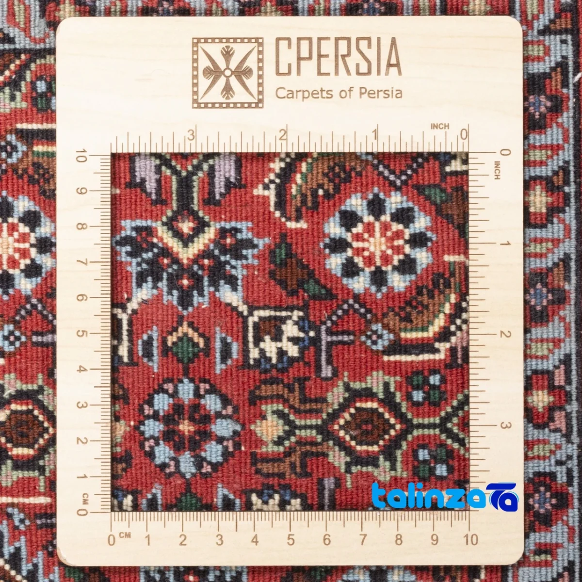 Si Persia Handwoven Carpet Rich Red Design 243x168x2 cm - Weave close-up showing material and craftsmanship