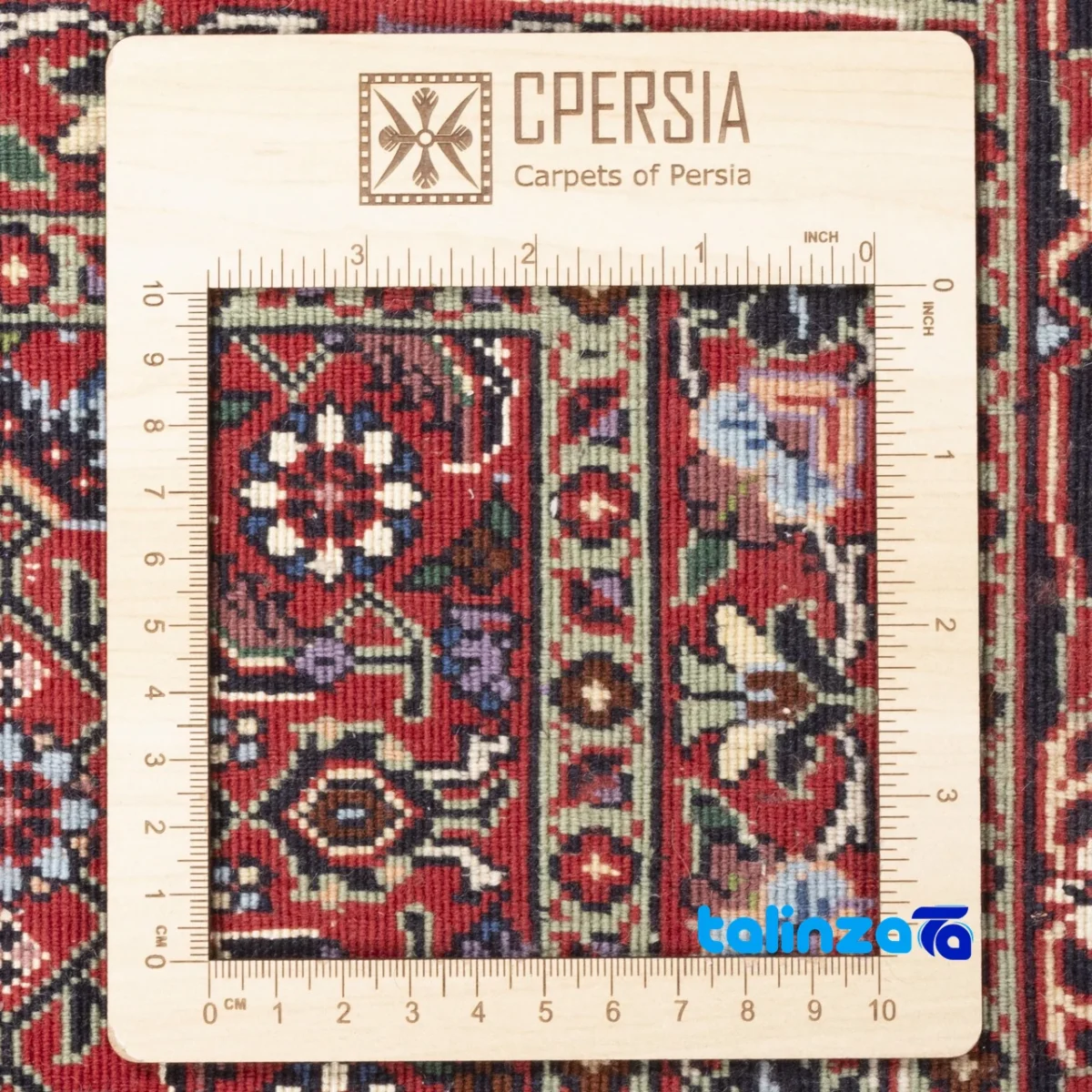 Si Persia Handwoven Carpet Elegant Design material and craftsmanship (Weave close-up)