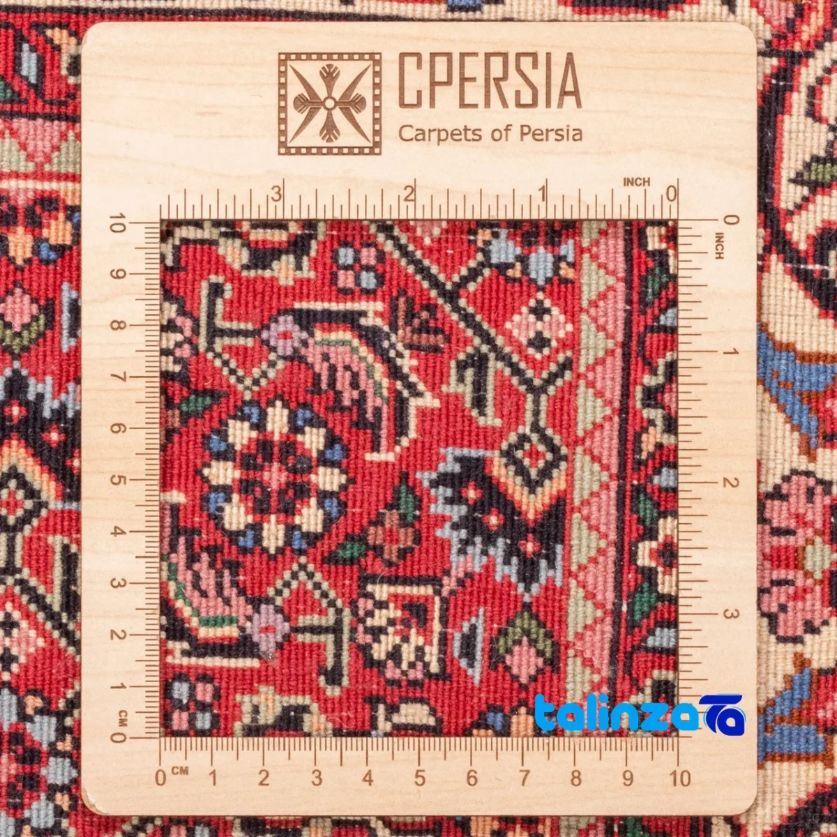 C Persia Handwoven Rug Captivating Design 358 x 249 pile texture close-up (Detail view)