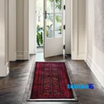 Weave close-up of Baloch Handwoven Area Rug - Traditional Natural Dye material and craftsmanship