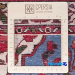 Si Persia Handwoven Runner Rug Elegant Blue - Weave close-up showing material and craftsmanship