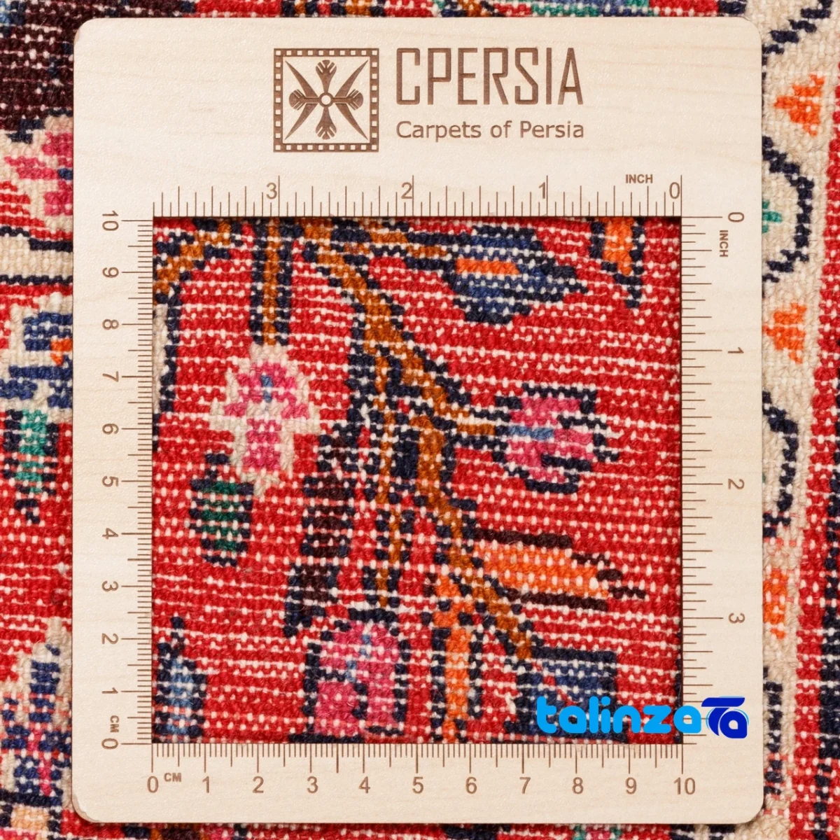 Persia Handwoven Carpet Red 125 x 82 material and craftsmanship (Weave close-up)