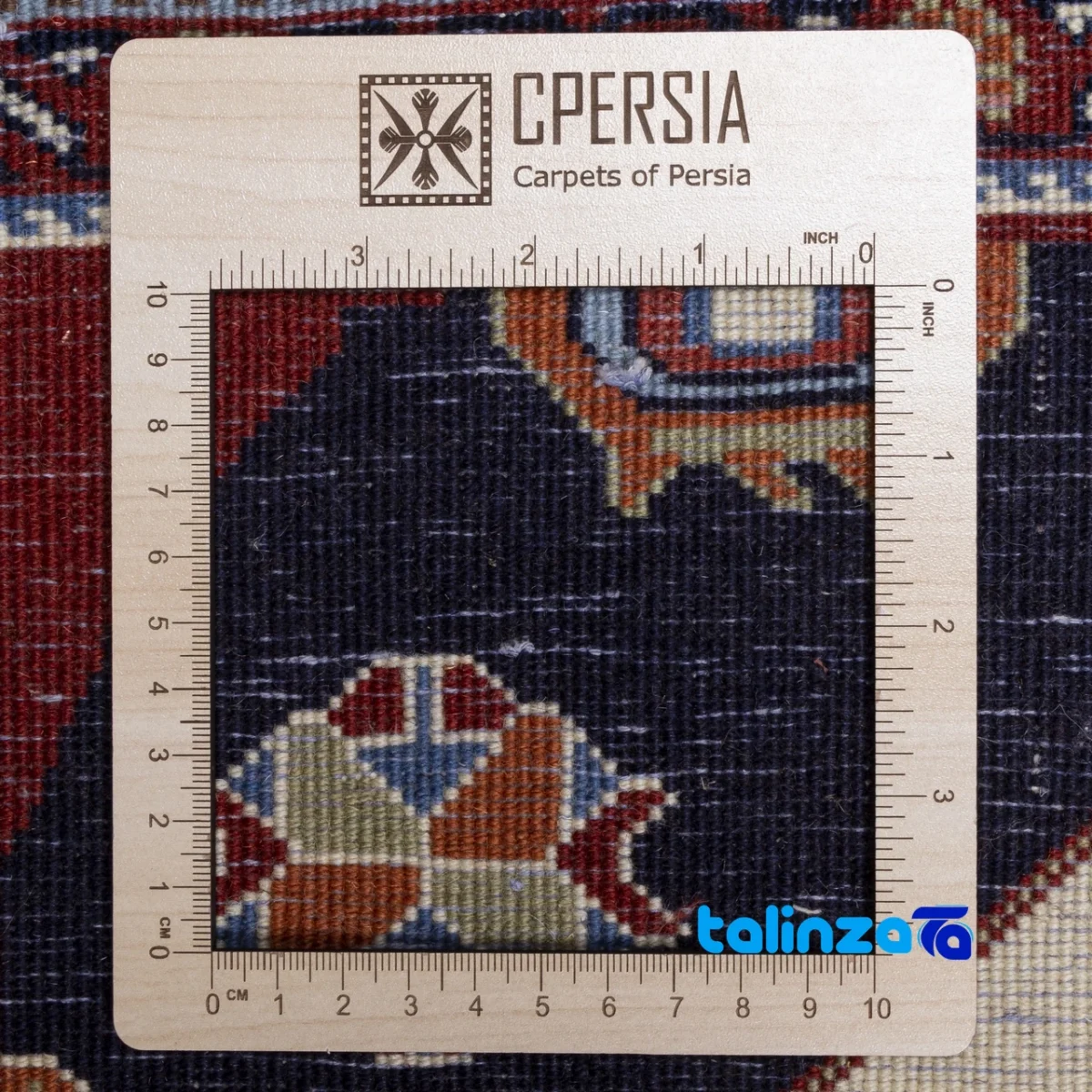 Weave close-up of Persia Handwoven Carpet Unique Design material and craftsmanship