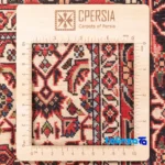 Cypress Persian Handwoven Rug Red pile texture close-up (Detail view)