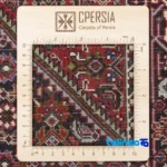 Persia Handwoven Rug Traditional Design Red pile texture close-up (Detail view)