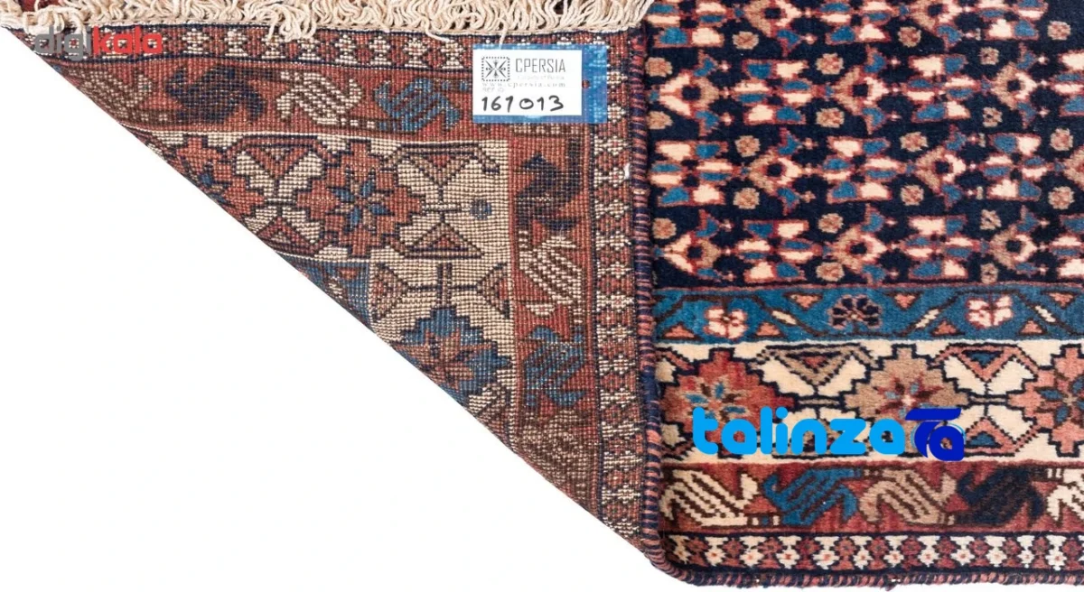 C Pershia Handwoven Carpet Elegant Design - Weave close-up showing material and craftsmanship