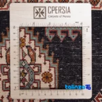 Persia Handwoven Rug Luxurious Red Design - Weave close-up showing material and craftsmanship
