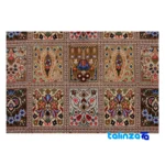 Bakayi Handwoven Rug Rectangular Coffee Design Hand wash - Weave close-up showing material and craftsmanship