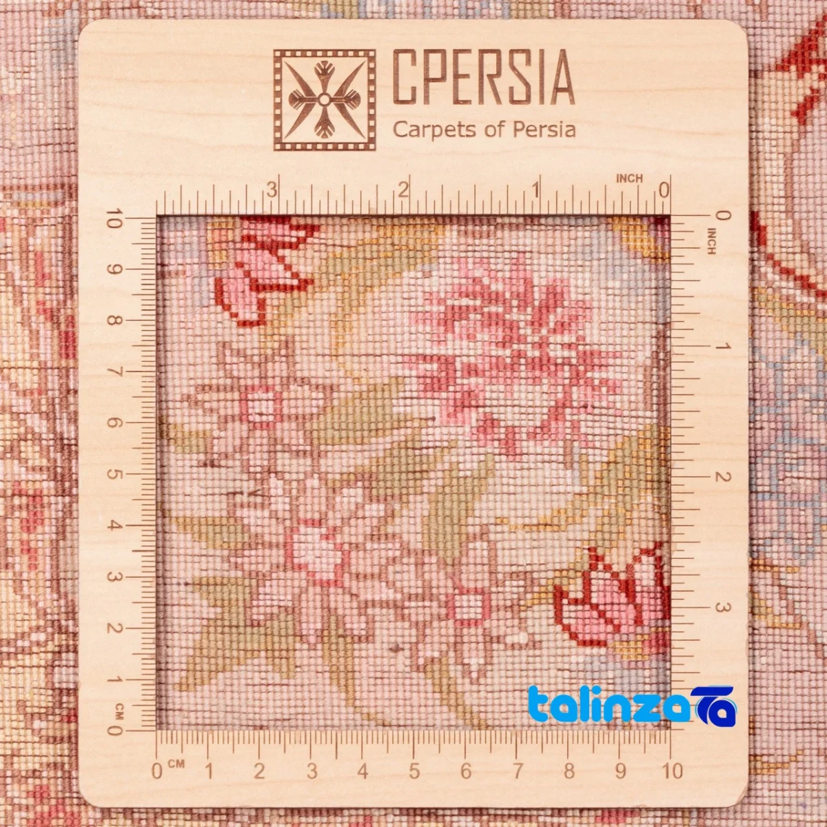 C Persia Handwoven Rug Unique Design - Detail view showing pile texture close-up