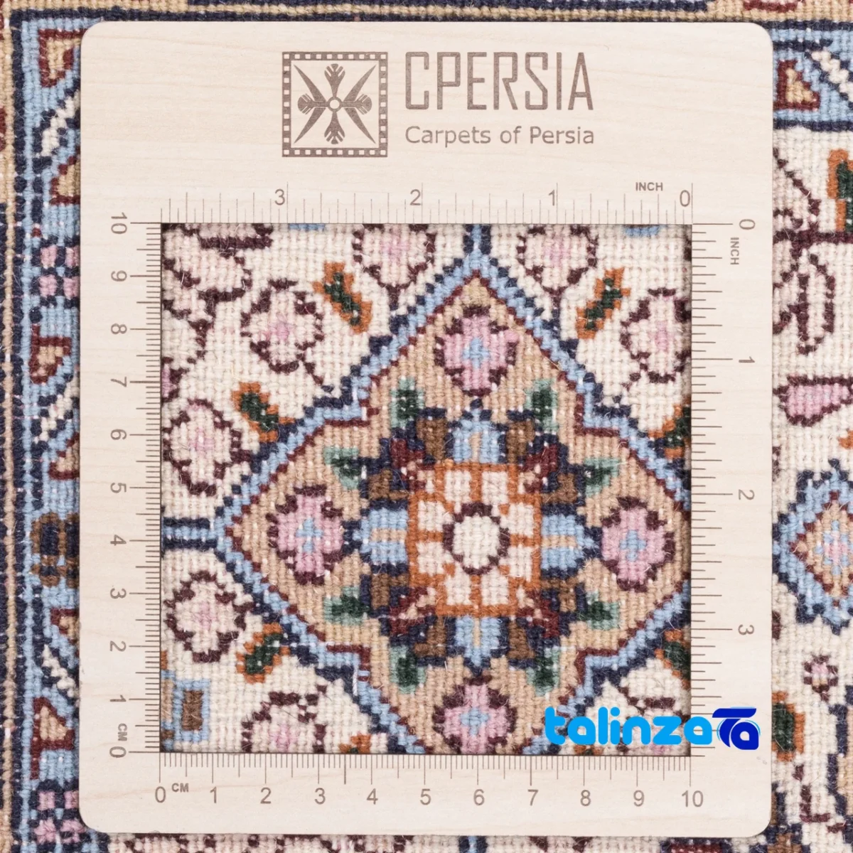 C Persia Handwoven Rug Stunning Design pile texture close-up (Detail view)