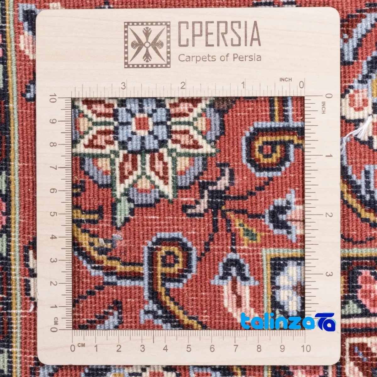 C Persia Handwoven Area Rug Elegant Cream Design material and craftsmanship (Weave close-up)