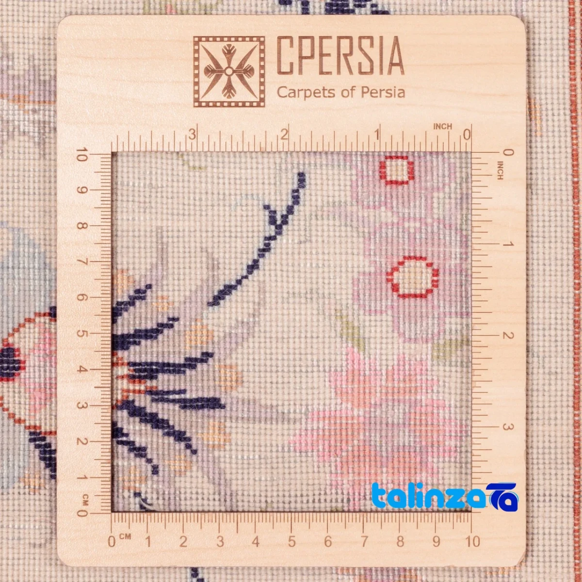 Weave close-up of Cypress Persian Handwoven Runner Rug Cream 280x77x1 cm material and craftsmanship