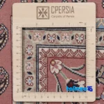 Detail view of C Persia Handwoven Area Rug - Rich Copper Design pile texture close-up