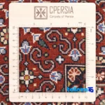 Cypress Handwoven Area Rug Elegant Cream Design pile texture close-up (Detail view)