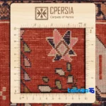 Detail view of Si Persia Handwoven Carpet Rectangular Luxurious Red pile texture close-up