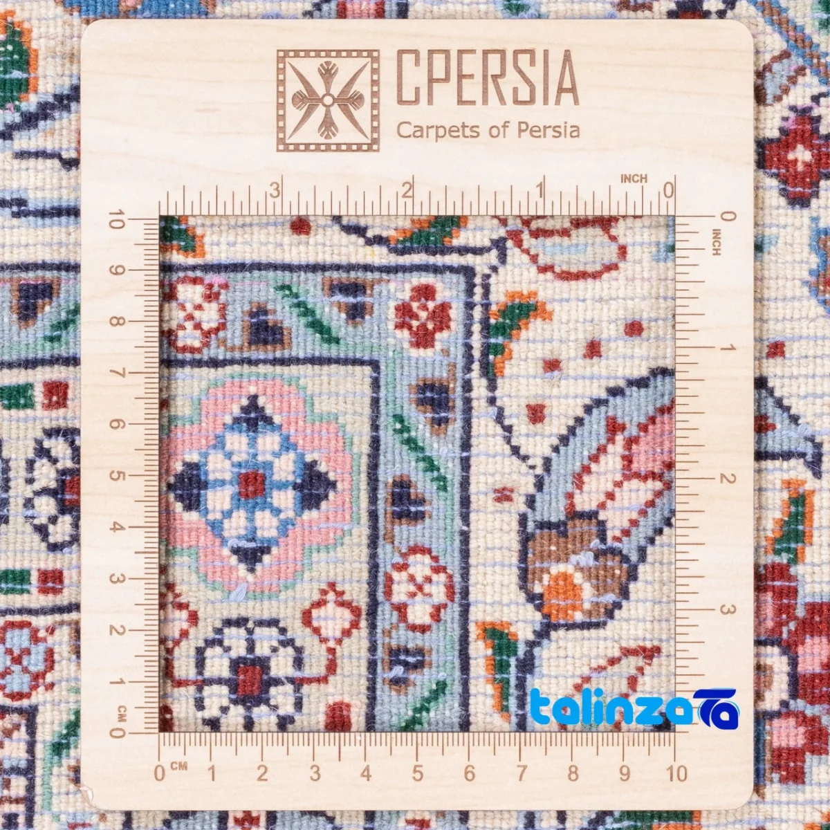 C Persia Handwoven Rug Unique Design material and craftsmanship (Weave close-up)