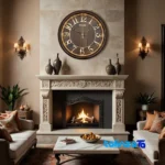 Wilder Quartz Wall Clock Model 530 - Profile angle showing thickness and build