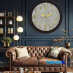 Wilder Quartz Wall Clock Model 646 - Side view showing frame depth and profile