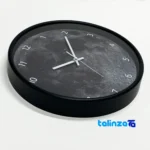 CW Moon Num Wall Clock Stylish Design - Profile angle showing thickness and build