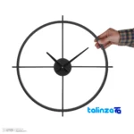 Elegant Wall Clock Model 0044 - Profile angle showing thickness and build
