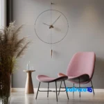 Elensi Wall Clock Mars Quartz Design - Side view showing frame depth and profile