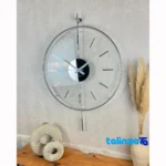 Elency Wall Clock Lara Model - Side view showing frame depth and profile