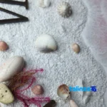 Resin Beach and Sea Wall Clock - Side view showing frame depth profile