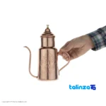 Zanjan Copper Oil Container with Handle 20x16x8 cm - Packaging view showing label and