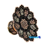 Close-up of Negaristan Copper Candy Dish Diamond Cut saffron strand quality