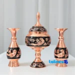 Packaging view of JR Copper Decorative Set - Elegant Diamond Cut Design label and