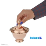 Zanjan Copper Candy Dish with Lid - Packaging view showing label and