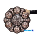 Magnificent Art4533 Copper Serving Bowl Plate Set Handcrafted - Packaging view showing label and