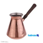 Zanjan Copper Coffee Pot Handcrafted Artistry 21x11x9. - Packaging view showing label and