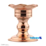 Packaging view of Zanjan Copper Candelabra Set - Handcrafted Elegance label and