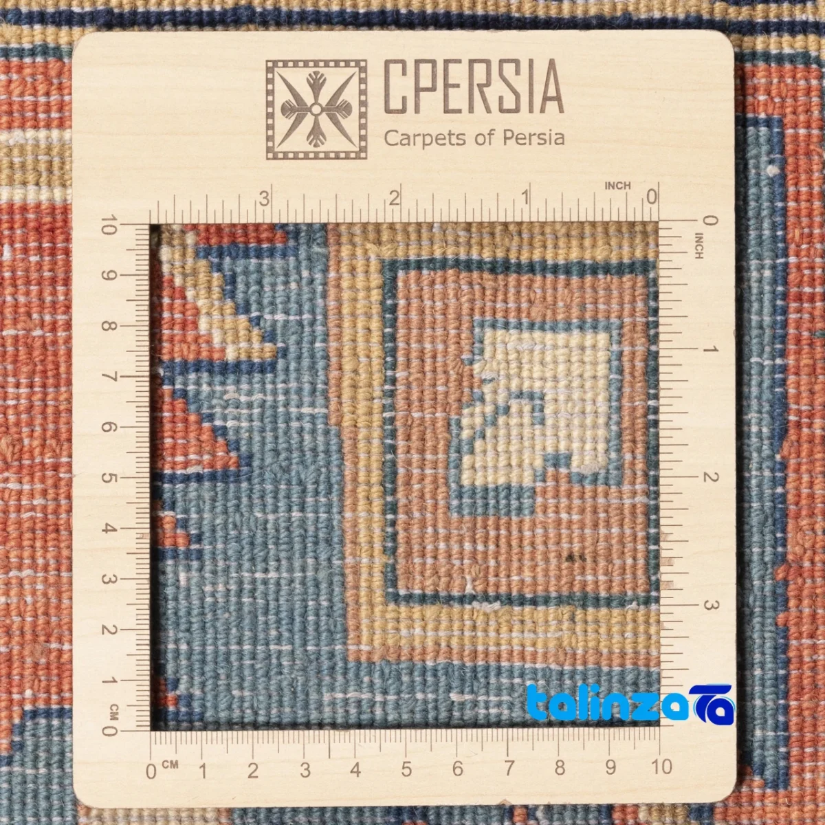 C Persia Handwoven Rug Elegant Design material and craftsmanship (Weave close-up)