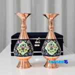 Negarestan Copper Vase Set Artistic Design label and packaging view)