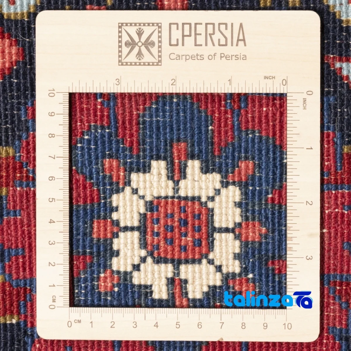 C Persia Handwoven Carpet Luxurious Design - Weave close-up showing material and craftsmanship