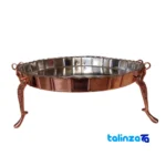 Rez Copper Fruit Bowl Unique Design label and packaging view)