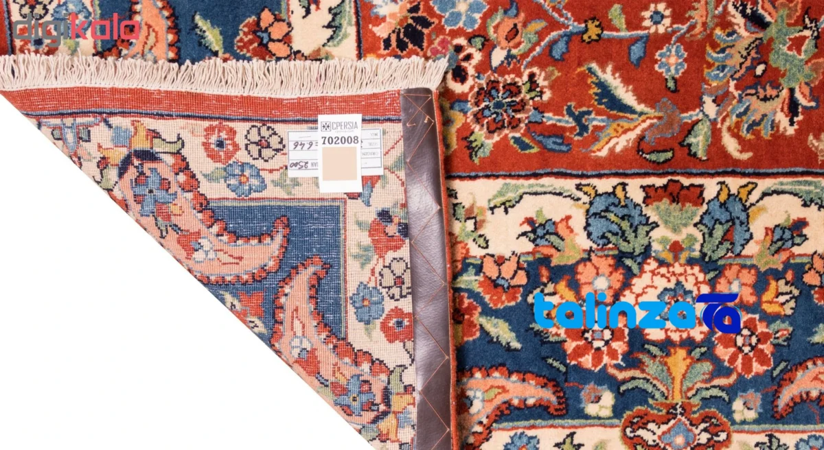 Full spread of Cypress Handmade Rug Red Luxurious Design 306 x overall layout