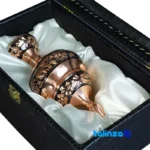 JL03 Copper Chocolate Bowl Diamond Cut and engraving label packaging view)