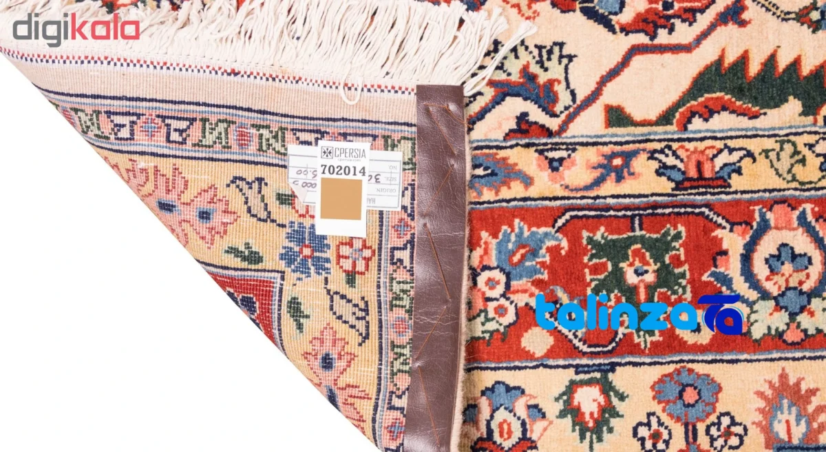 Detail view of C Persia Handwoven Carpet Elegant Design 300 x pile texture close-up