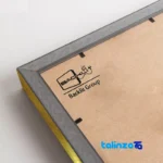 Packaging view of Modern Decorative Wall Art Set T-3428 Gold Frame Simple label and