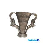 Packaging view of Persian Riton Ram Statue Traditional Design label and