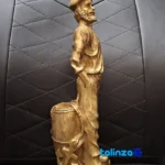 Packaging view of Bronze Sailor Figurine Anchor & Fish Barrel label and