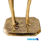 H-1185 Brass Deer Statue Decorative Set saffron strand quality (Close-up)