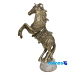 Brass Horse Statue H-2098 Unique Design - Packaging view showing label and