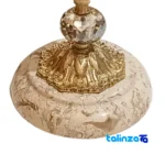 Emperor Brass Candle Holder Set of Two - Packaging view showing label and