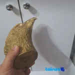 Chingan Bronze Eagle Head Sculpture label and packaging view)