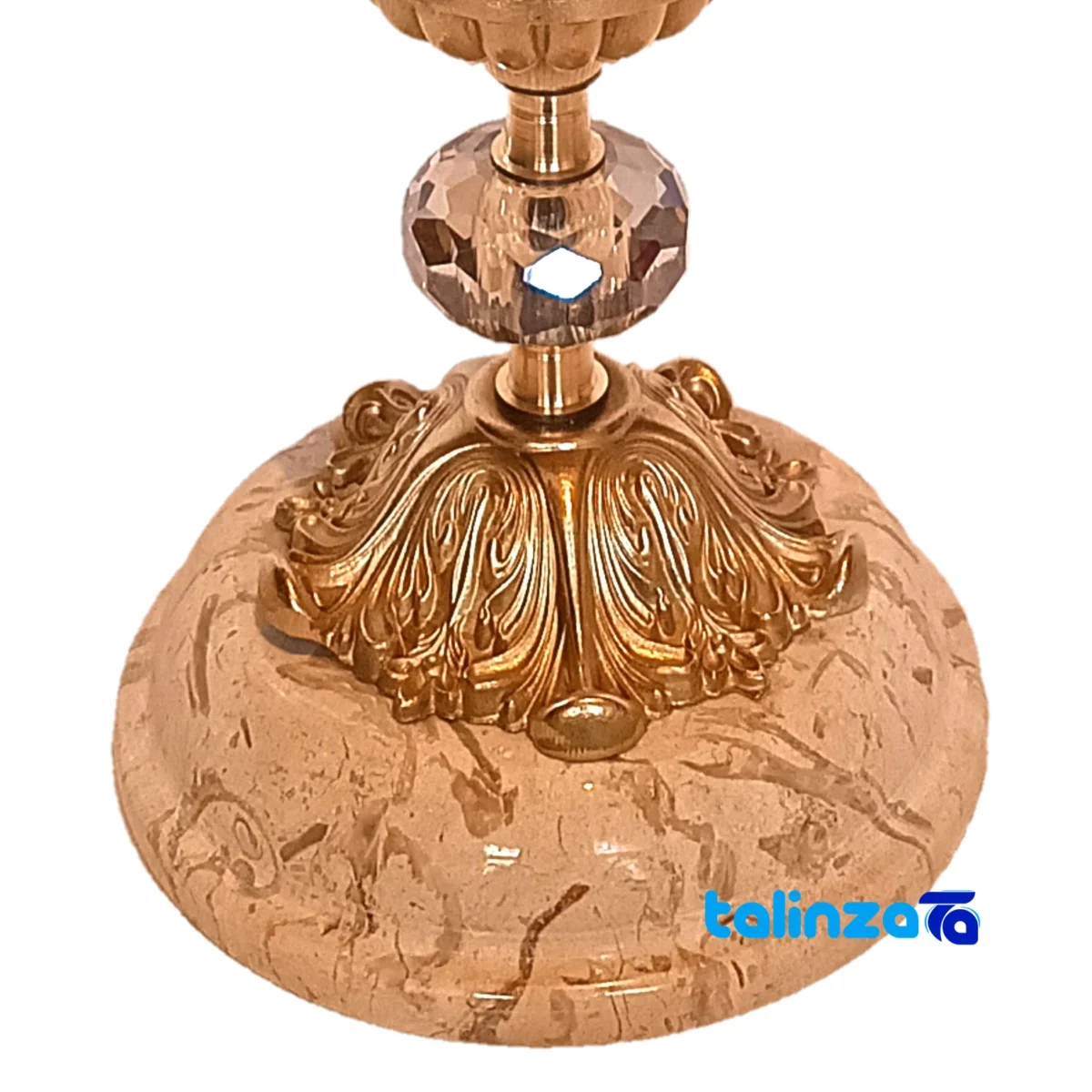 Brass Candle Holder Set H-1326 Elegant Design saffron strand quality (Close-up)