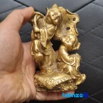 Bronze Sculpture Two Sisters Lily Design - Packaging view showing label and